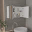 Pharmacie H 19,70 po, avec 2 portes, 3 tablettes, 2 miroirs, blanc-210555599