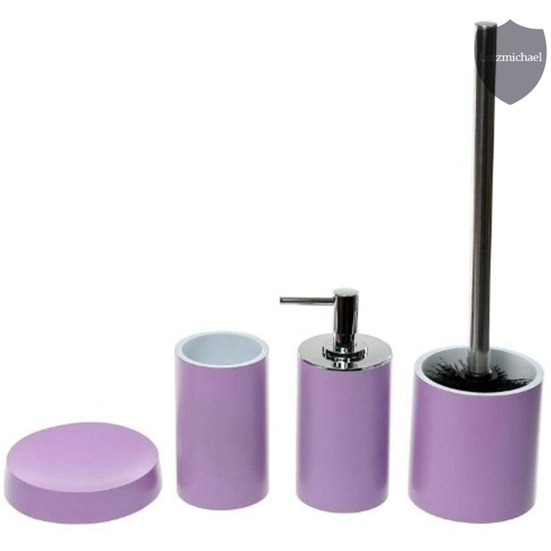 Ensemble d’accessoires de salle de bain 4 pièces Parkgate, Mauve
