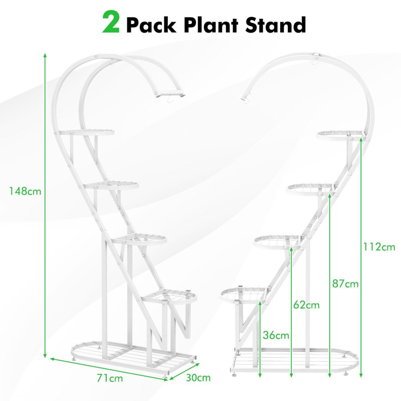 Sagers Plant Stand, White