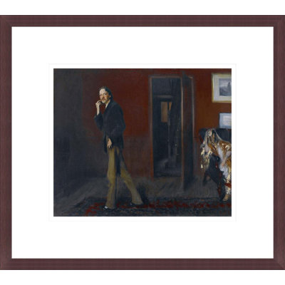 «Robert Louis Stevenson and His Wife» par John Singer Sargent, impression giclée encadrée