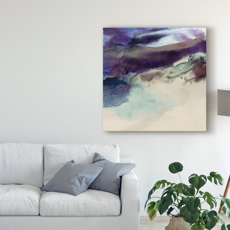 «Purple Wanderlust II» par Sisa Jasper, reproduction d'art sur toile tendue, H 14 po x l 14 po x P 2 po