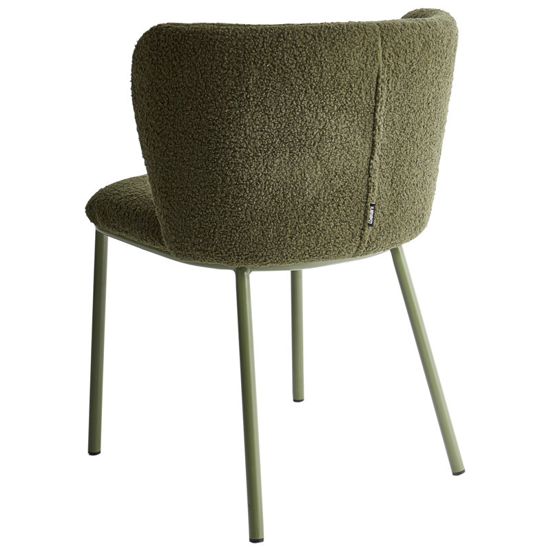 Charlett 15.7cm H Upholstered Upholstered Back Side Chair, Green