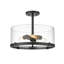 Plafonnier semi-encastré 3 lumières 16,5 po Mabe-1068730406