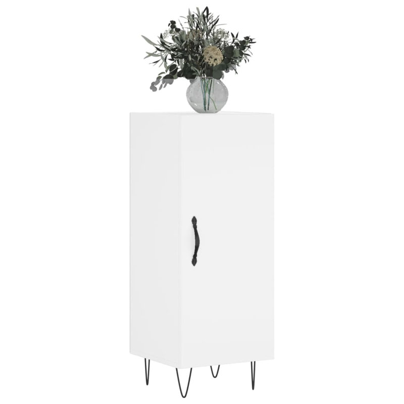 Hysham Metal 1 - Door Standard Accent Cabinet, White