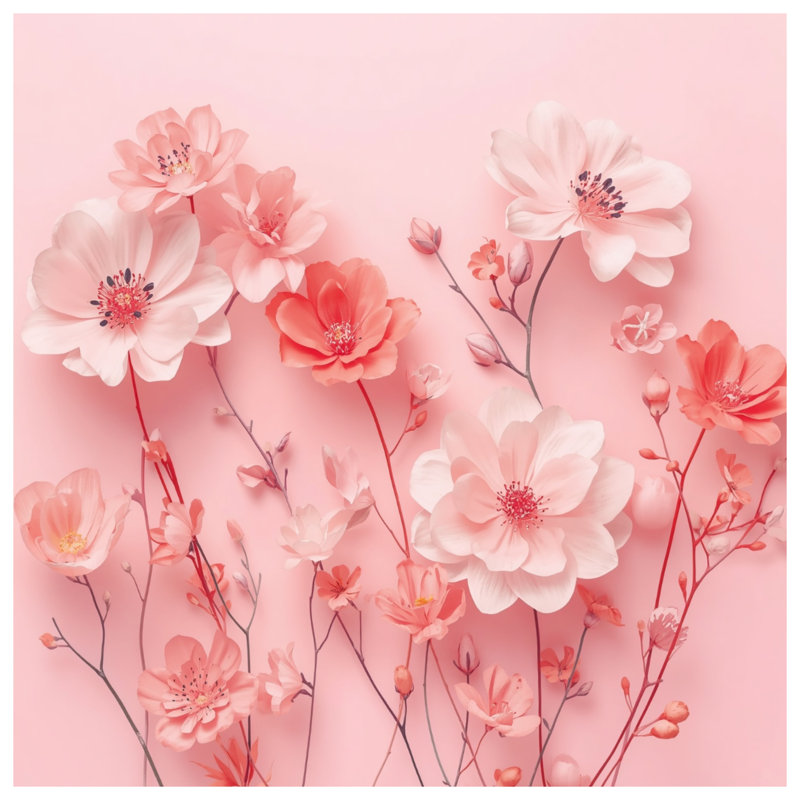 Édredon Pink Cherry Blossoms, Twin Extra Long