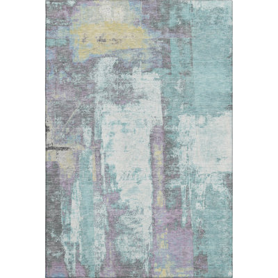 Premium Machine Washable Pirtle Abstract Rug