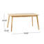 Élégante salle à manger de style Mid-Century, plateau de table en faux bois, table magnifique 60,22 "x 35,06", taille solide, taille 28,88 "