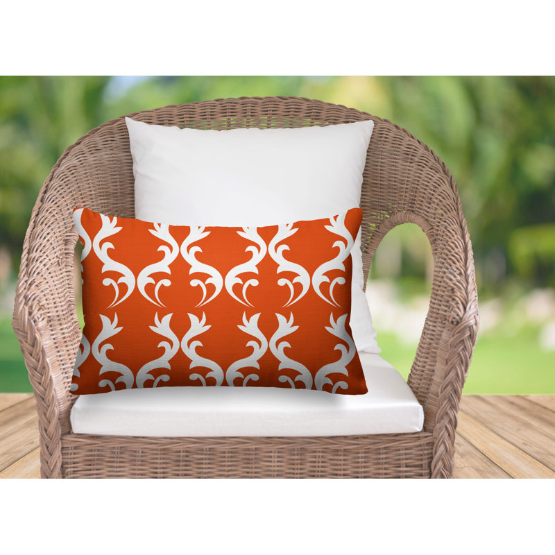 Housse et insert de coussin d'extérieur Galton, Orange brûlé