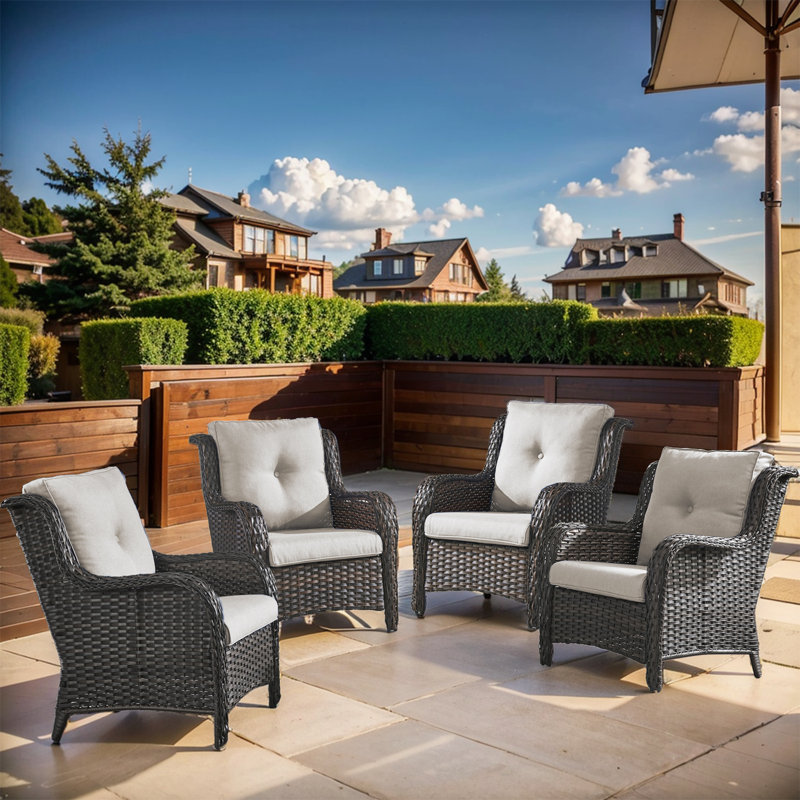 Bonia Outdoor Lounge Chair, Beige, Brown