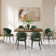 Angel 22''W Modern Ergonomic Dinning Chair With Metal Legs