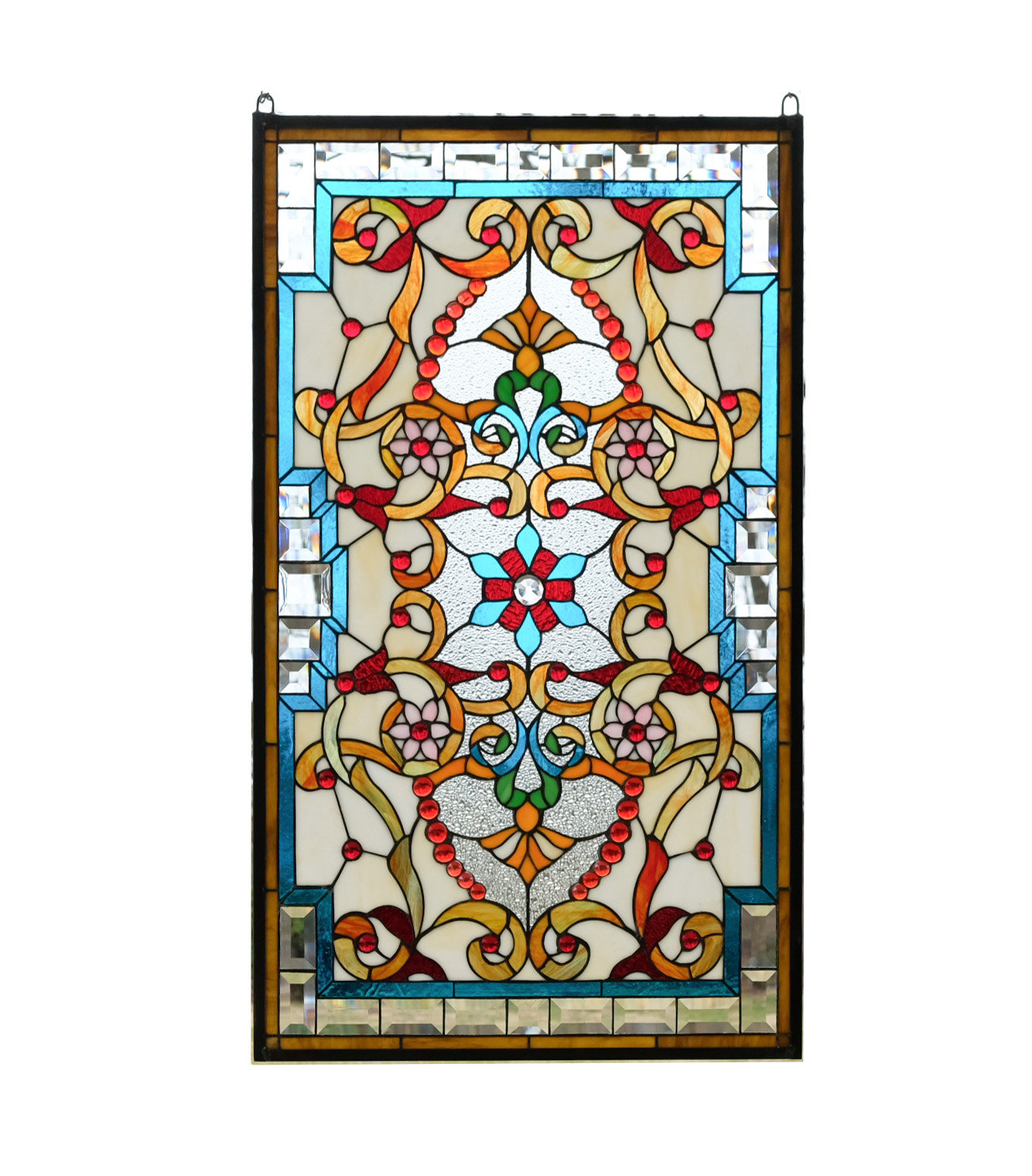 World Menagerie Jeweled Stained Glass Window Panel & Reviews | Wayfair