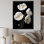«Elegant White Whispers Poppies I», reproductions d'art mural coquelicots