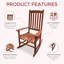 Chaise berçante d'extérieur traditionnelle Eberly