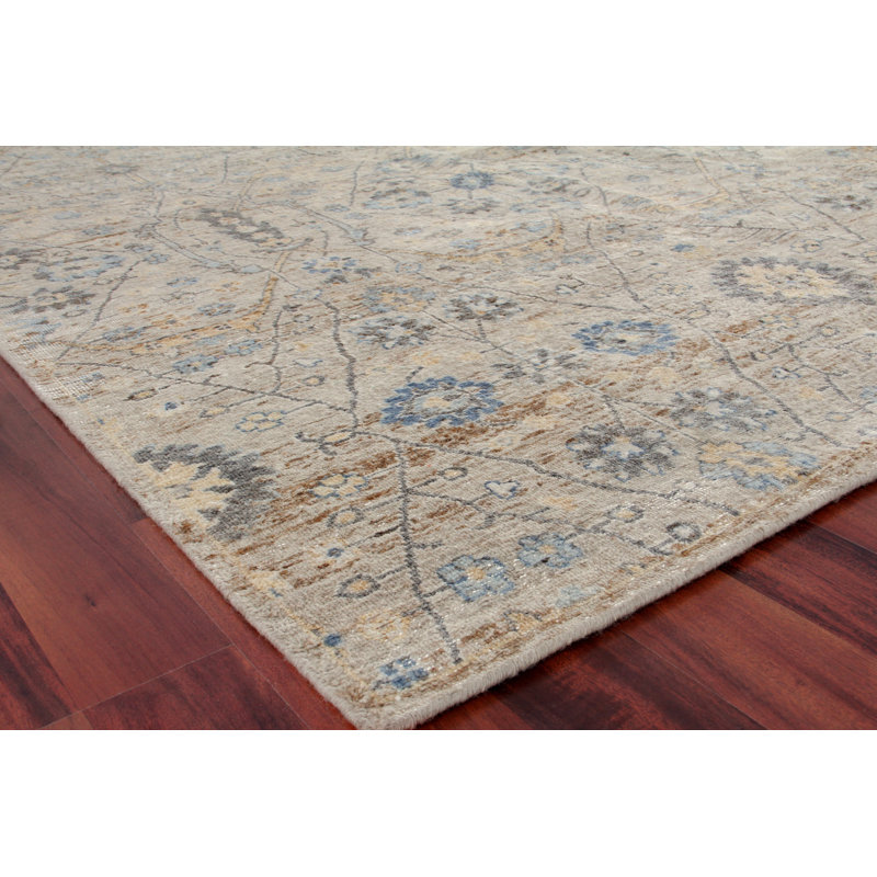 Harper Wool Damask Area Rug, Rectangle 14' x 18'