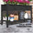 Elevated Wooden Raised Garden Bed Elevated Wood Planter Box with Dual-Tier Storage and Efficient Drainage for Easy Gardening-897013650