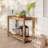 Rectangular Outdoor All-Weather Console Table, Natural-110559034