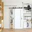 Porte de grange coulissante 64 * 80 - Blanc-114625341