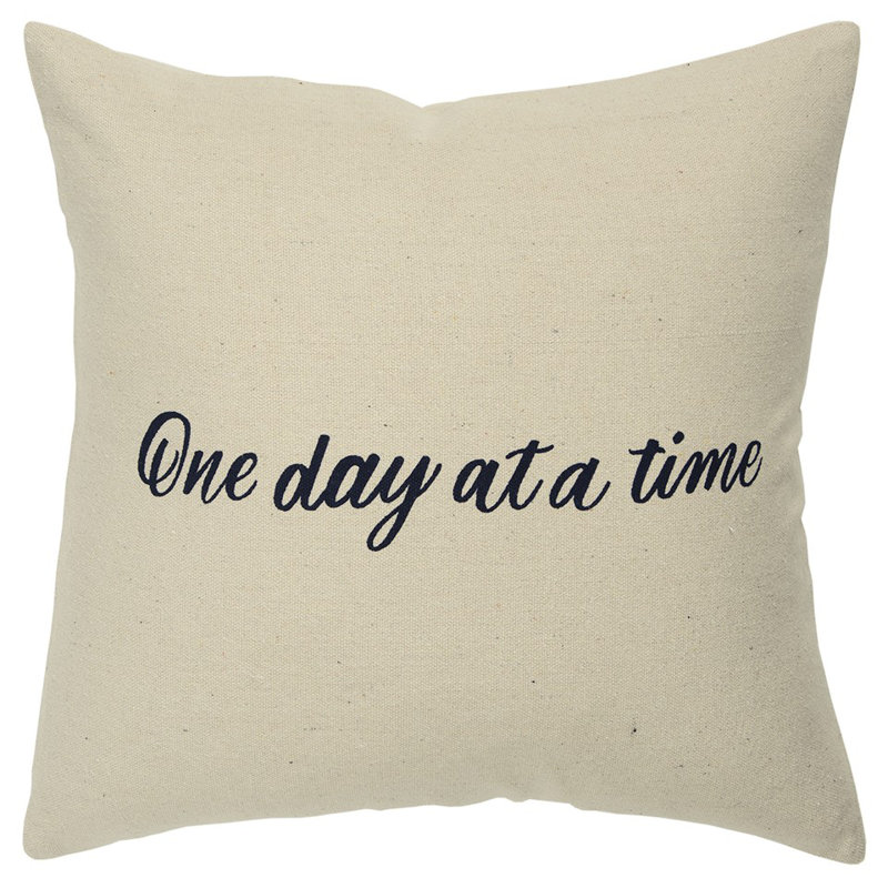 Housse et insert de coussin carré en coton Inked Collection