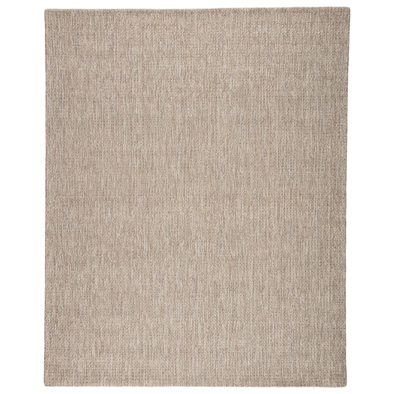 Tapis gris tissé à la main Cullan, Rectangle 9 pi x 12 pi