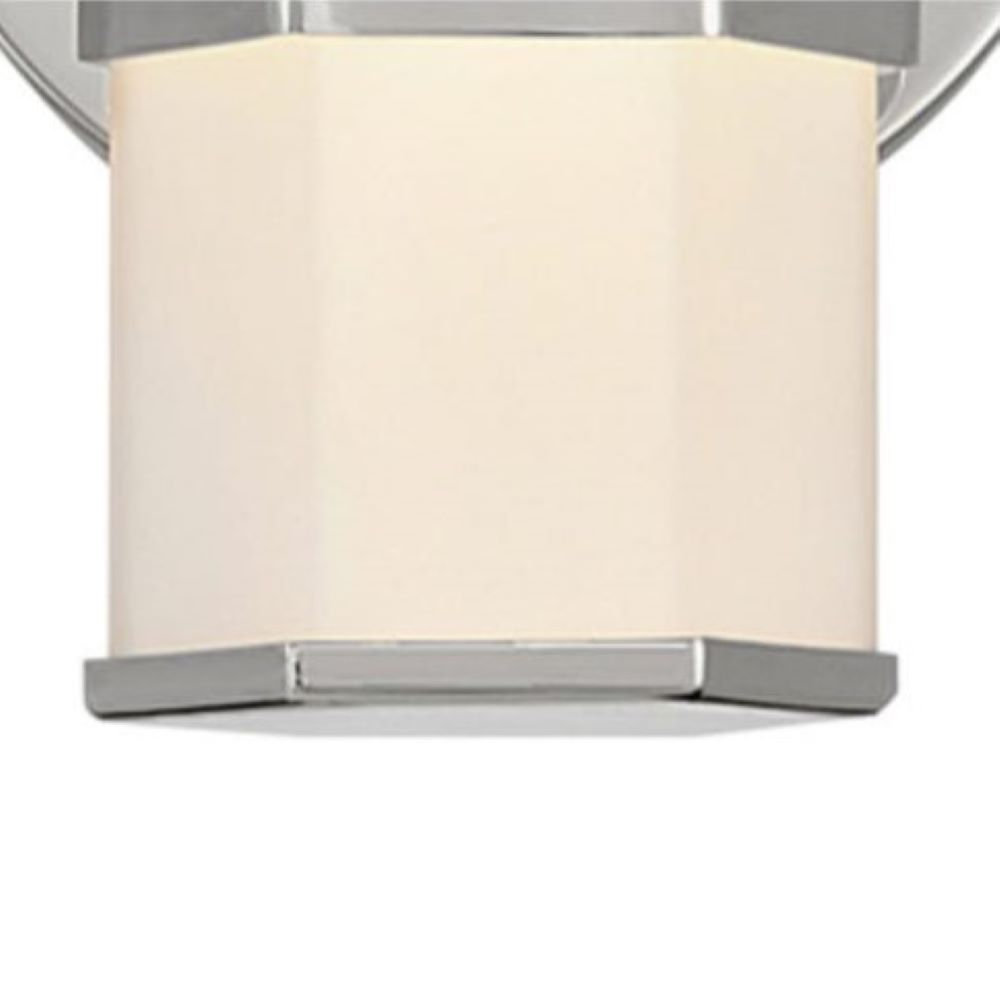 Belden Single Frosted Dimmable LED Bath Sconce, Polished Nickel