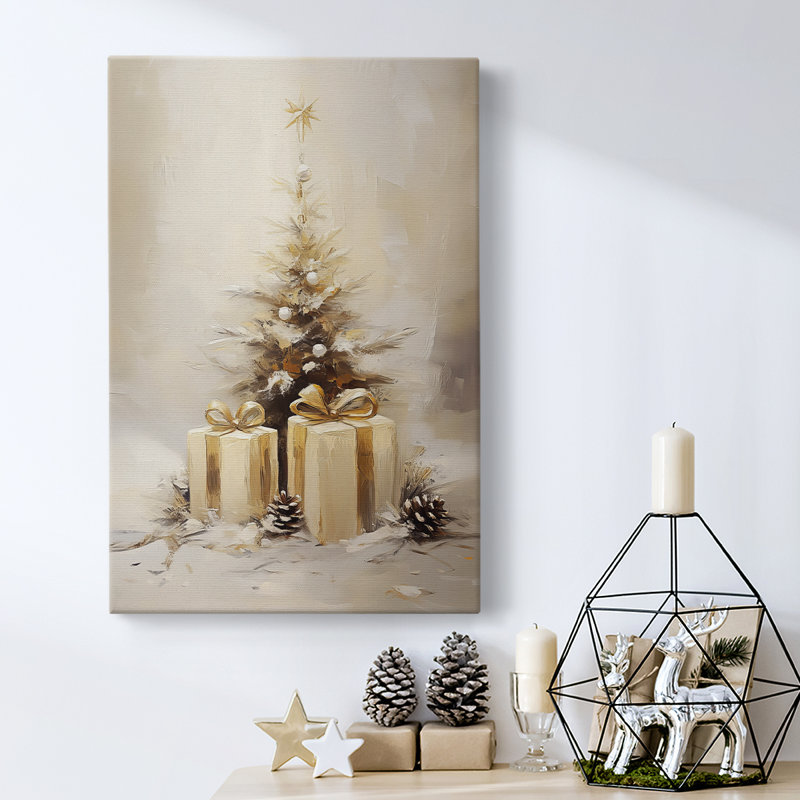 Art des Fêtes de Noël - Toile tendue avec châssis - Série 2-Cxxvi, H 12 po x l 8 po