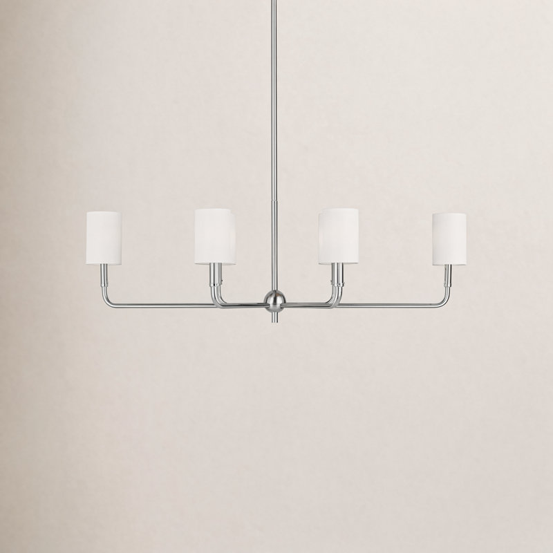 Foxdale 6 - Light Chandelier, Brushed Nickel