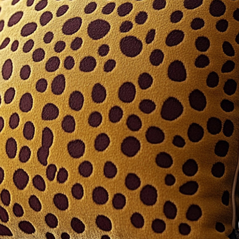 Retro Leopard Accent Pillow