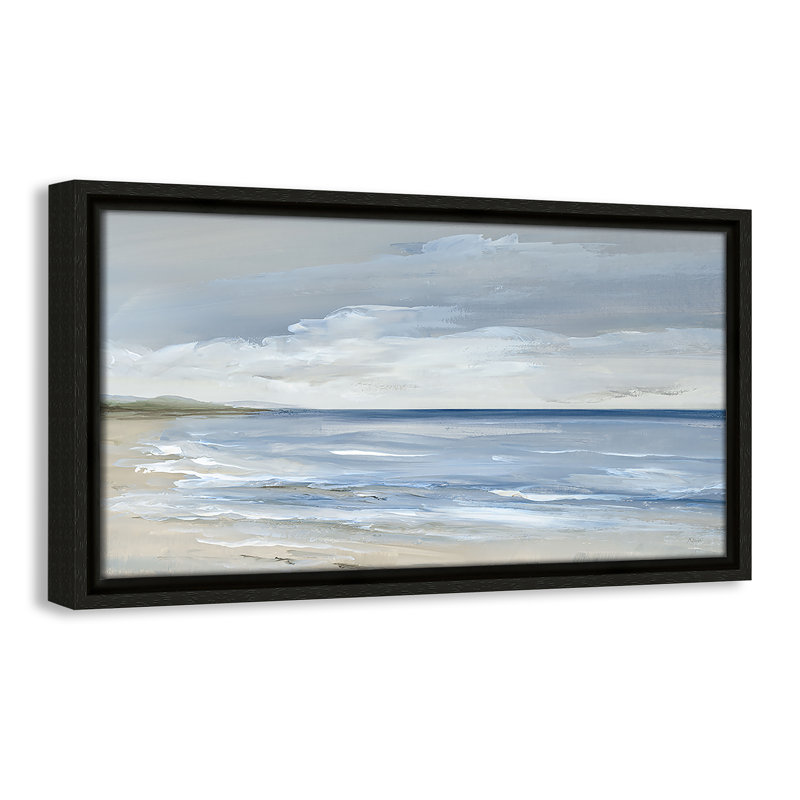 Whispering Waves - Panorama Version Print by Nan, Espresso, 9.5" H x 17.5" W
