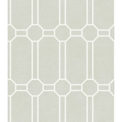 Seabrook Designs Metallic Parvin Lattice Unpasted Wallpaper