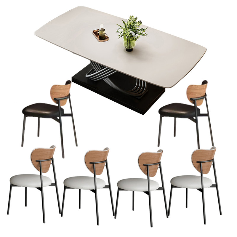Hermidale, Noir / Blanc cassé, Blanc, H 29,5 po x L 55,1 po x l 31,5 po