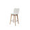 Lily Bar Stool with Solid Wood Frame