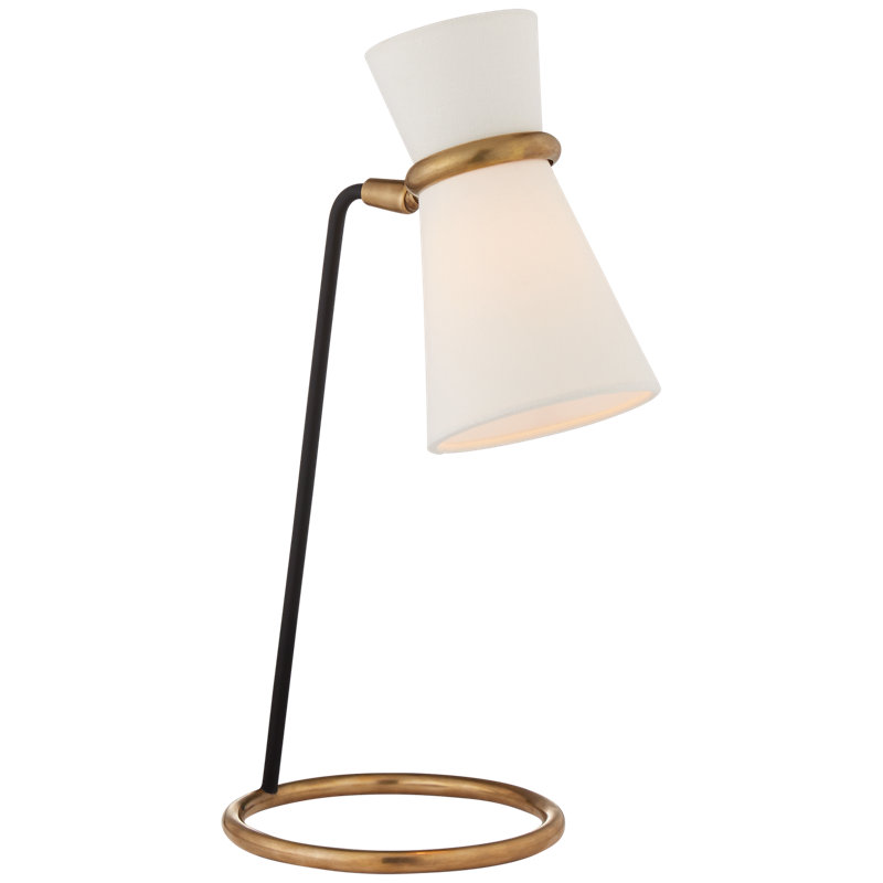 AERIN Clarkson Table Lamp, Black/Brass