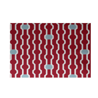 Uresti Washable Geometric Indoor Rug