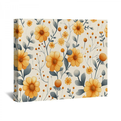 Floral, impression sur toile encadrée