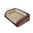 Serta Quilted Orthopedic Bolster Couch Cat & Dog Bed, Mocha, Extra Large-120617111-31319149
