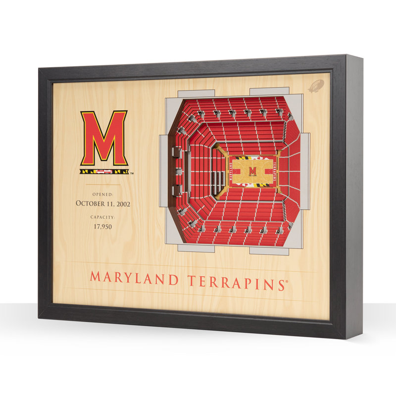 Décoration murale 25 couches NCAA, Maryland Terrapins