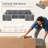 Boneless U-Shaped Modular Sectional Sofa, Cloud L-Shaped Sectional Couch with Deep Seat for Living Room Bedroom-778905872-778905884