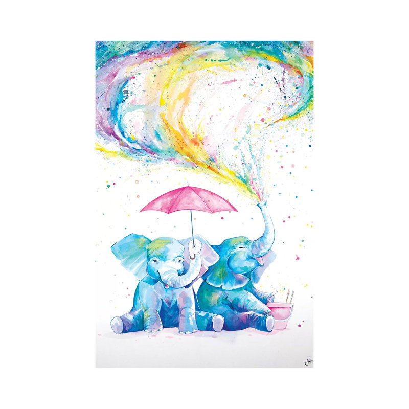 Décoration murale pour enfants Mischief, H 48 po x l 32 po x P 1,5 po, Toile tendue