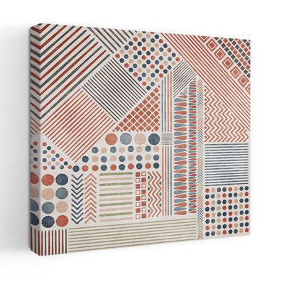 Geometric Harmony Abstract Colorful Contemporary Wall Art Print