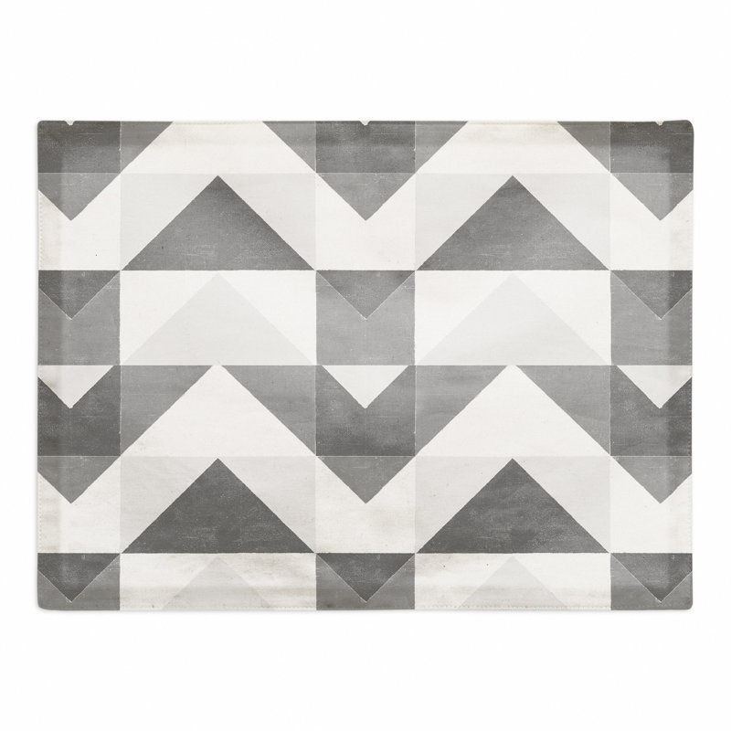 Napperon Geo Block, gris