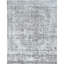 Tapis gris noué à la main de conception unique 9 pi 3 po x 12 pi années 1960 Tyjir