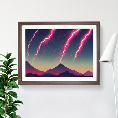 Magical Lightning Storm - Single Picture Frame Print