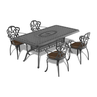 Table de salle à manger en fonte d'aluminium