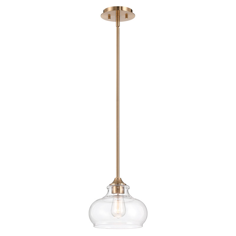 Luminaire suspendu en laiton 1 lumière Aimantas