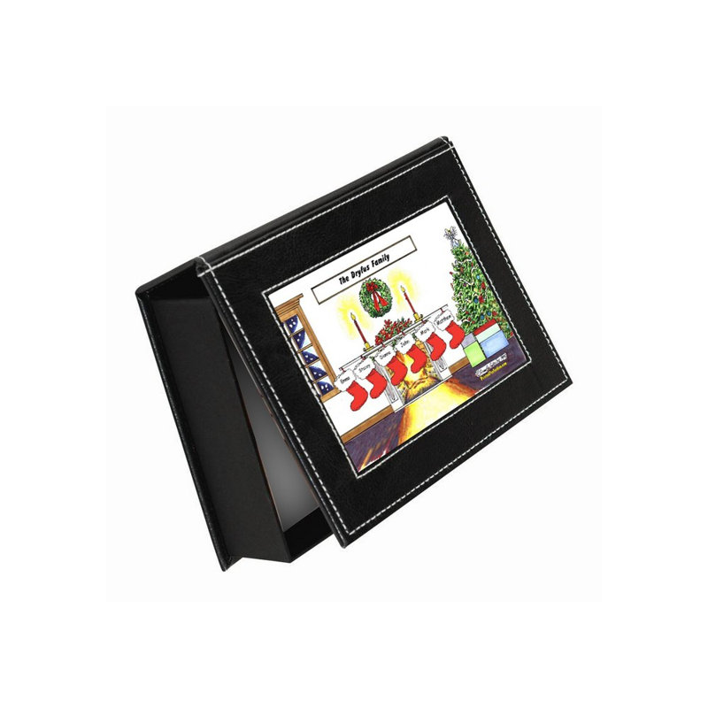 Boîte de rangement pour personnel personnalisé 6 mémoires de noël