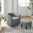 Upholstered Chair With Ottoman-743064013