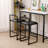 2-Piece Bar Stools (Black)