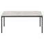 Élégante table 3 pièces avec captation en stratifié gris et en métal noir