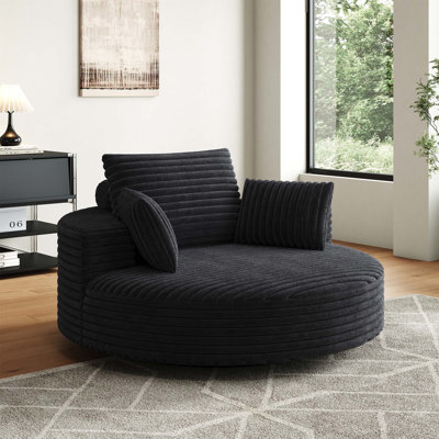 Fontanez Boneless 55''L Corduroy Sponge Single Sofa