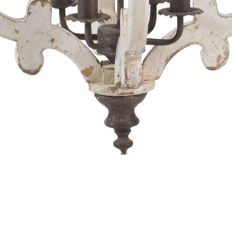 Lustre géométrique à 4 lumières de style bougie Heatherton
